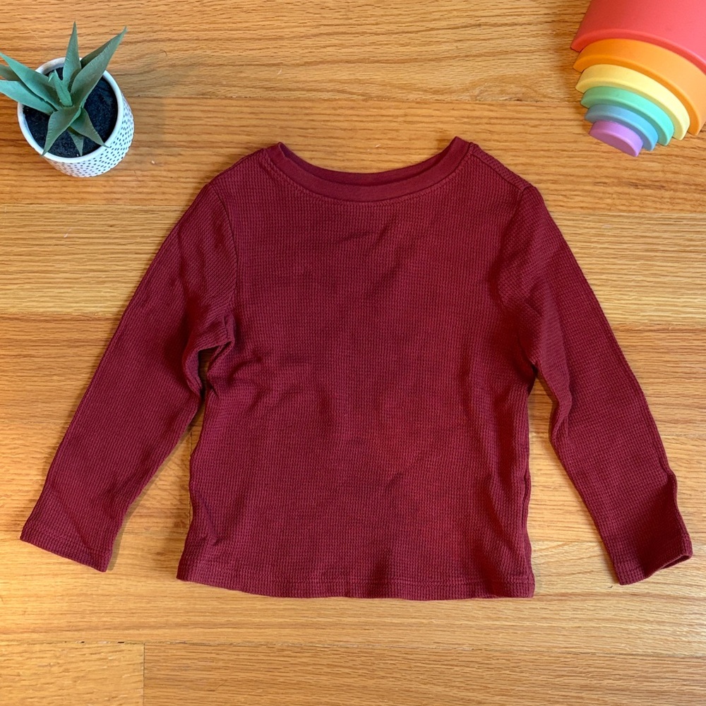 4/$21 2T Old Navy Kids Burgundy Long Sleeve Tee